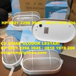 Lampu Kapal Ball Ice Oval Putih E27